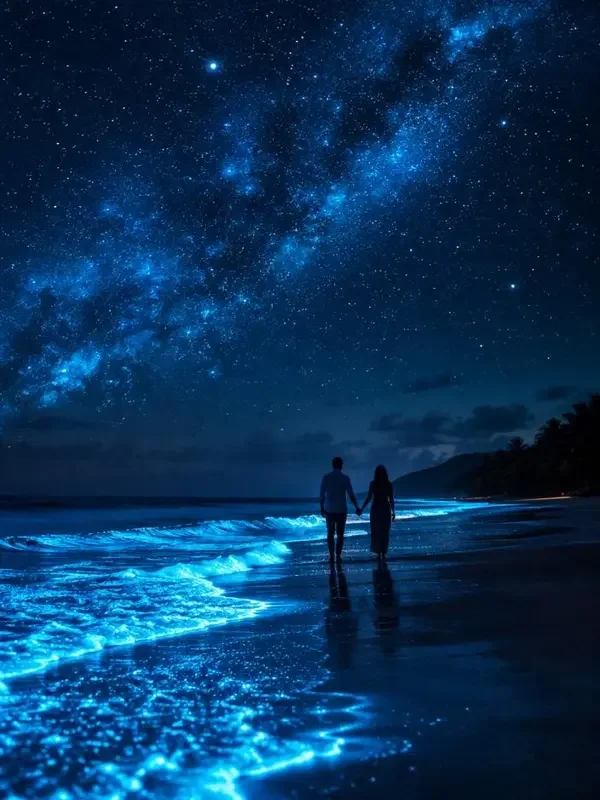 星光与潮声 蜜梨直播 星光与潮声 — 奇幻类海岛恋爱治愈短剧封面